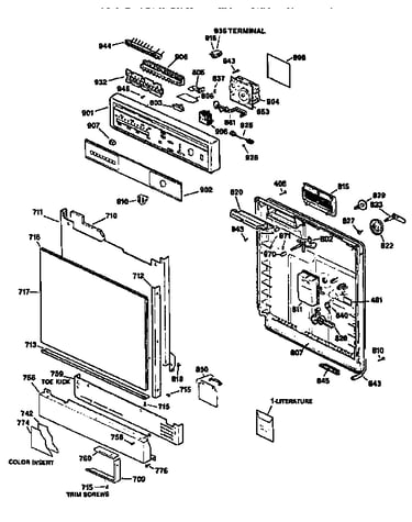 Control panel and front