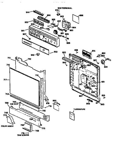 Control panel and front
