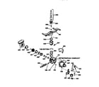 GE GSD1236X66WW motor-pump mechanism diagram