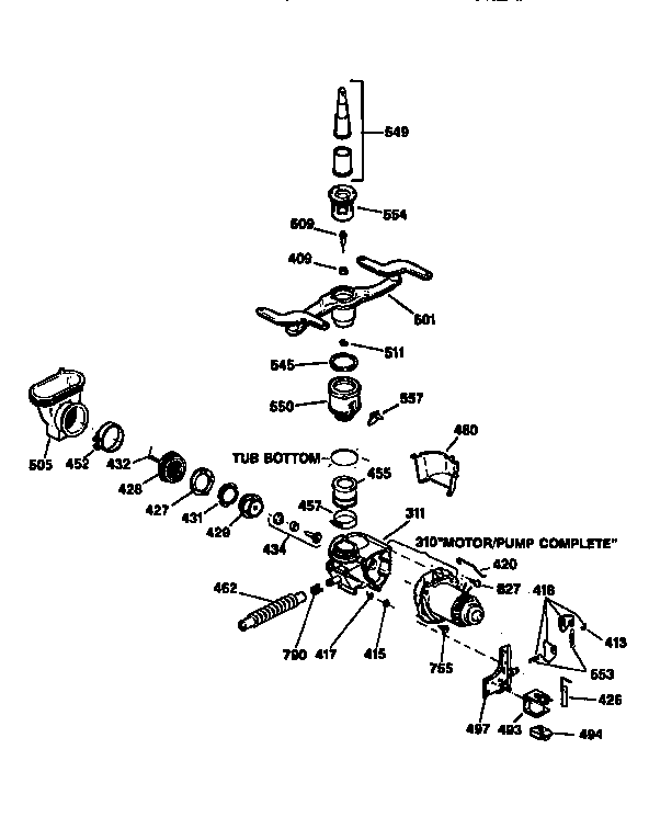 Motor-pump mechanism