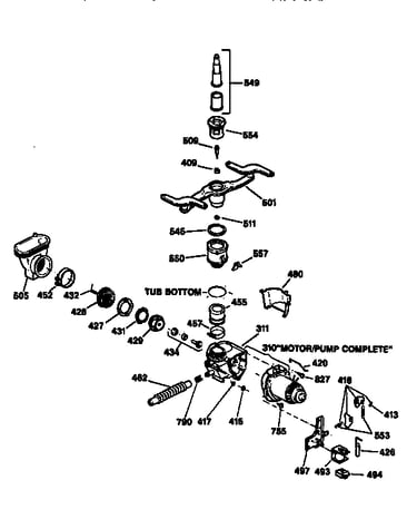 Motor-pump mechanism