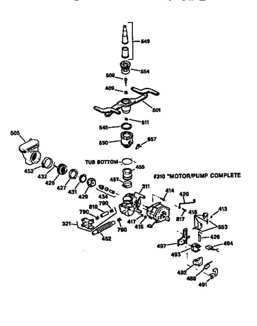 Motor pump mechanism