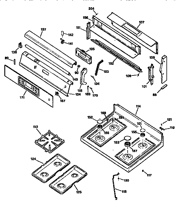 CONTROL PANEL AND COOKTOP