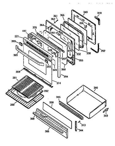 Door and drawer