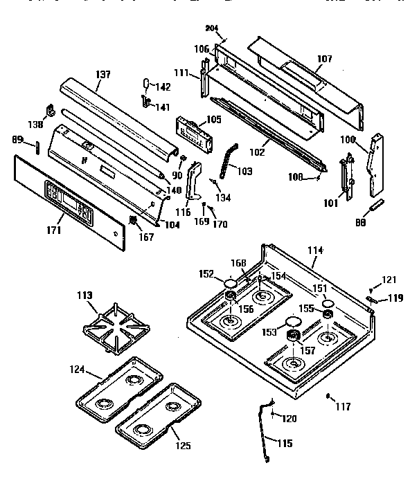 CONTROL PANEL AND COOKTOP