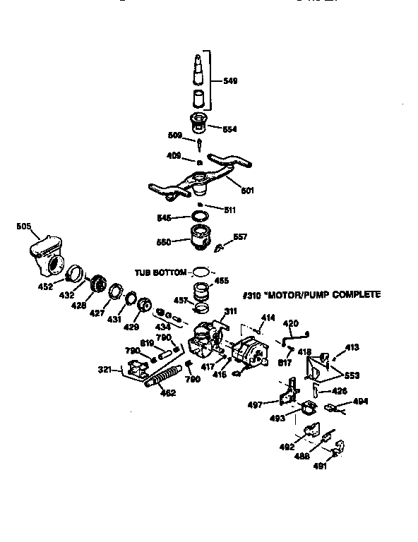 Motor-pump mechanism