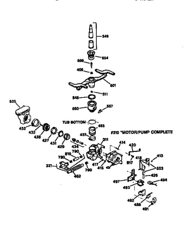 Motor-pump mechanism