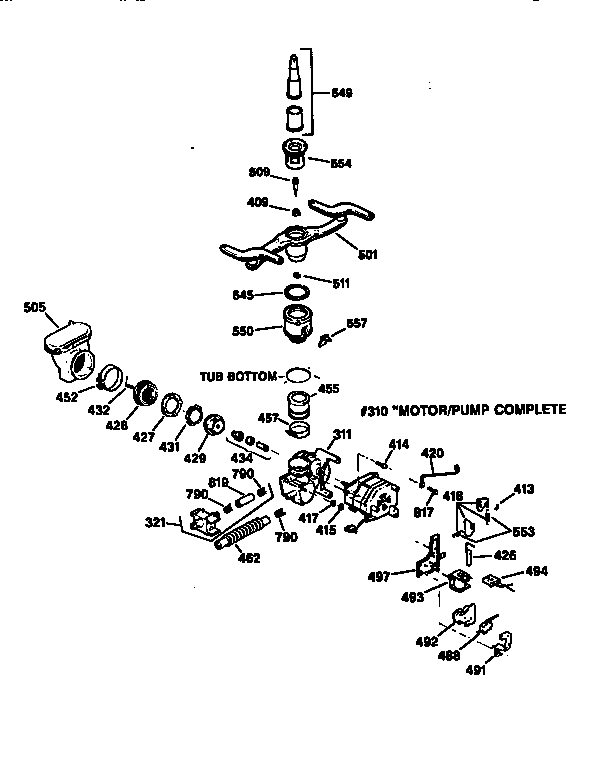 Motor-pump mechanism