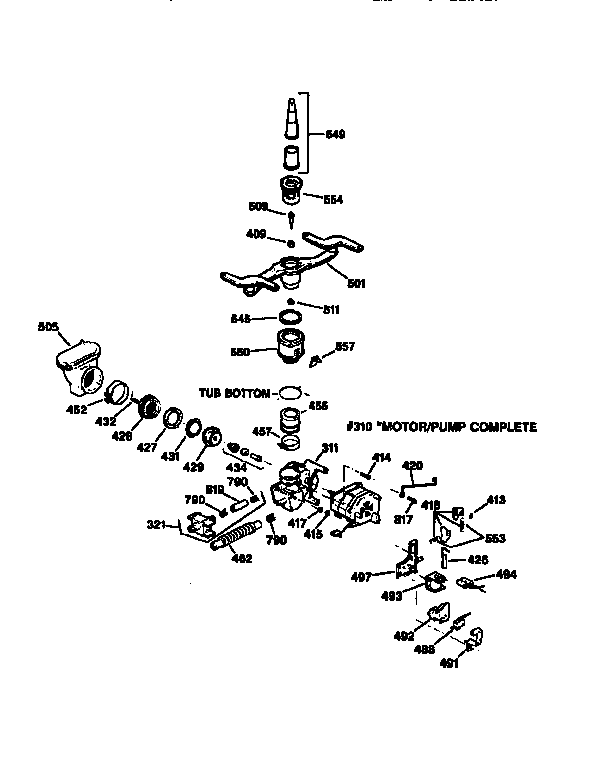 Motor-pump mechanism
