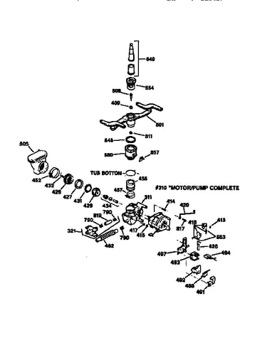 Motor-pump mechanism