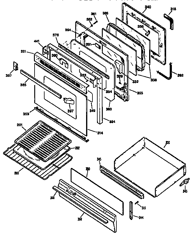 Door and drawer