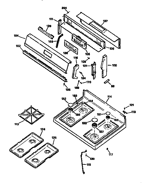 CONTROL PANEL AND COOKTOP