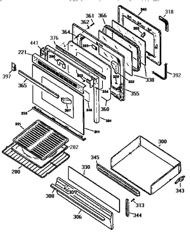 Door and drawer