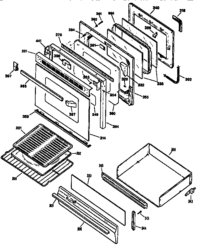 Door and drawer