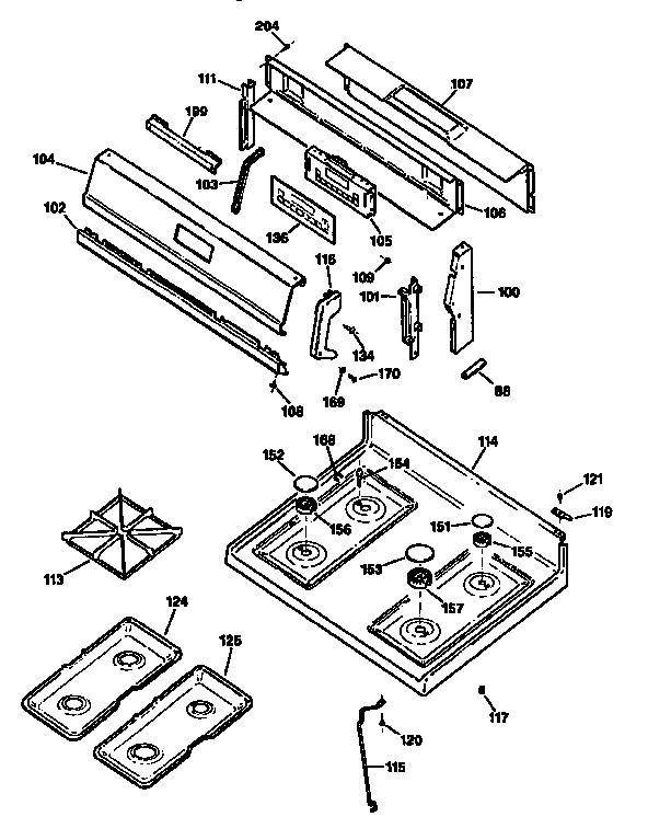 CONTROL PANEL AND COOKTOP