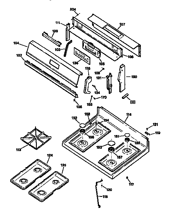 Control panel and cooktop
