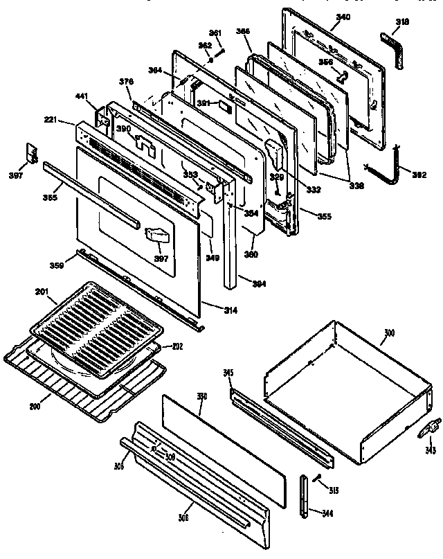 Door and drawer