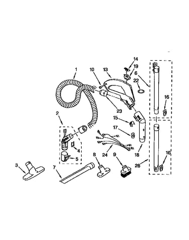 Hose and attachment