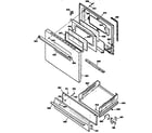 Kenmore 3627516191 door and drawer diagram