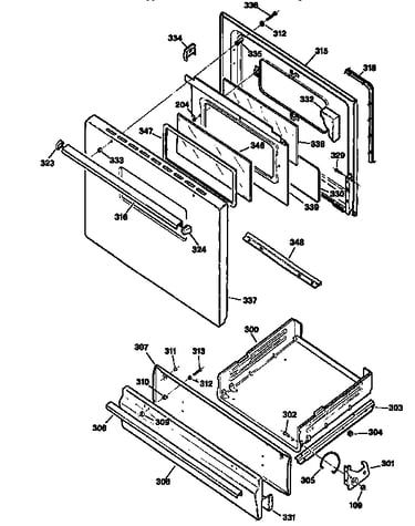 Door and drawer