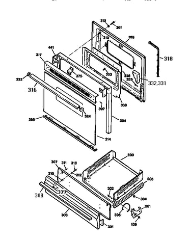 Door and drawer