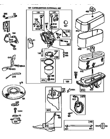 Carburetor overhaul kit