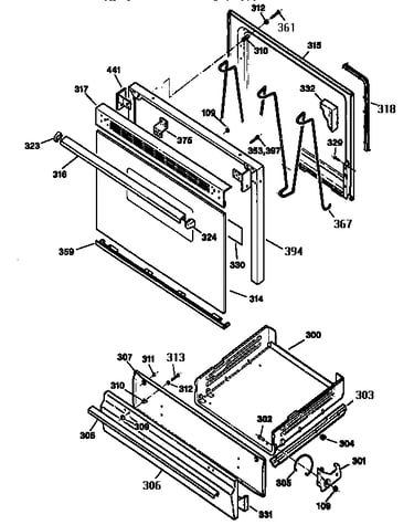 Door and drawer
