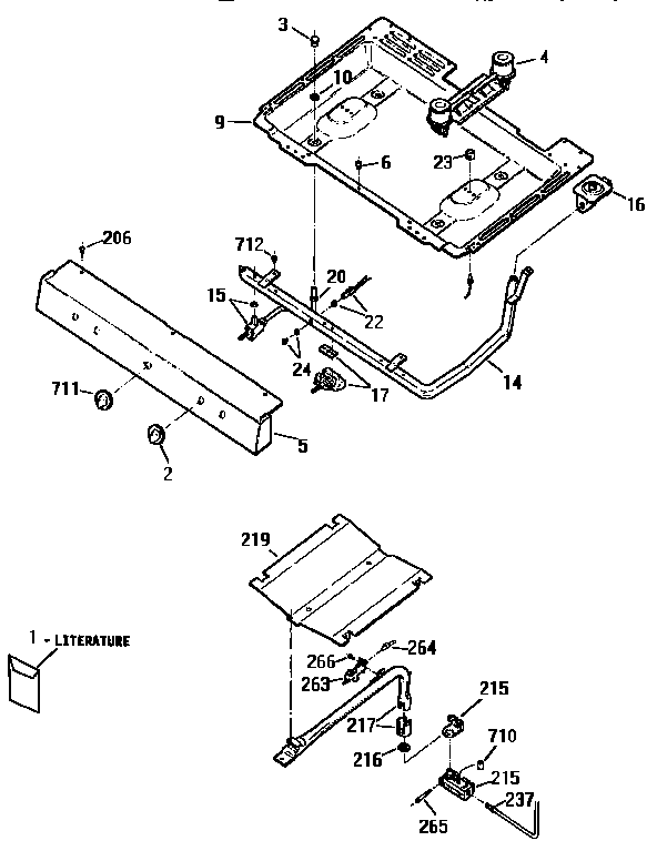 Burner section