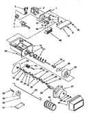 Motor and ice container