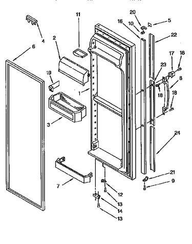 Refrigerator door