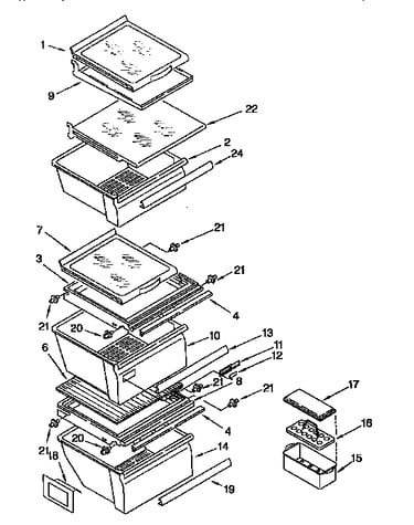 Refrigerator shelves
