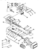 Motor and ice container