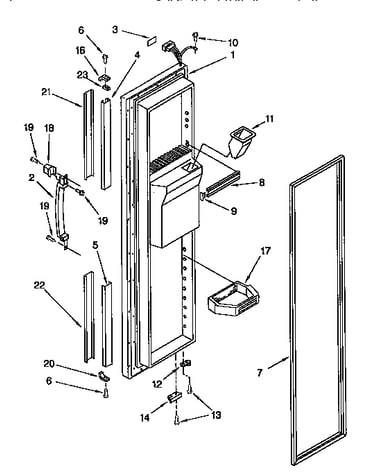 Freezer door