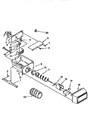 Motor and ice container