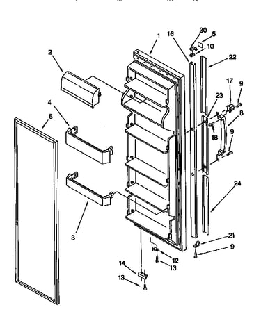 Refrigerator door
