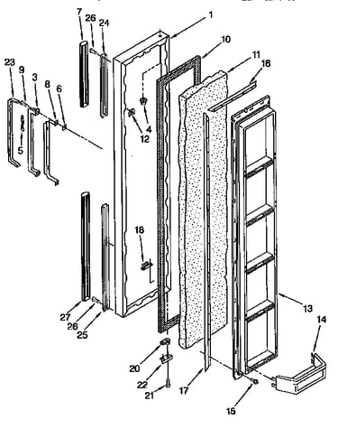 Freezer door