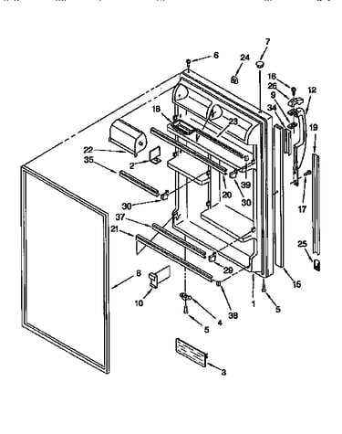 Refrigerator door