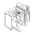 Kenmore 1069659722 refrigerator door diagram