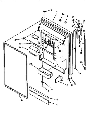 Refrigerator door