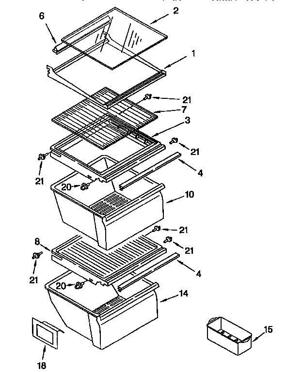 Refrigerator shelf