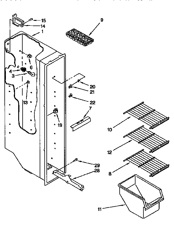 Freezer liner