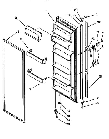 Refrigerator door