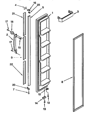 Freezer door