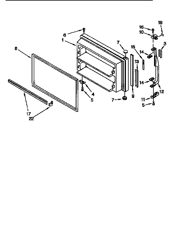Freezer door