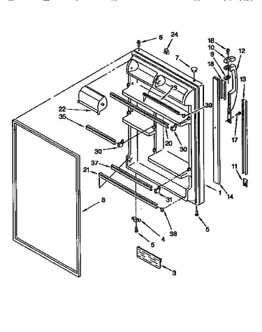 Refrigerator door