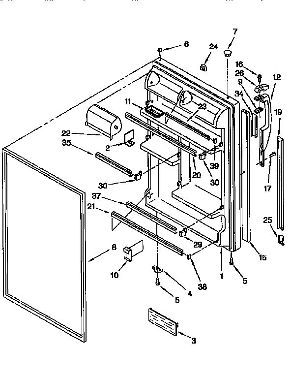 Refrigerator door