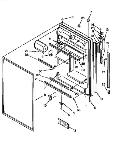 Refrigerator door