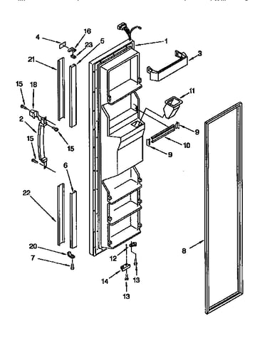 Freezer door