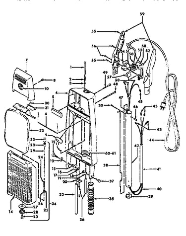 Handle and tank
