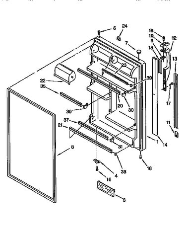 Refrigerator door